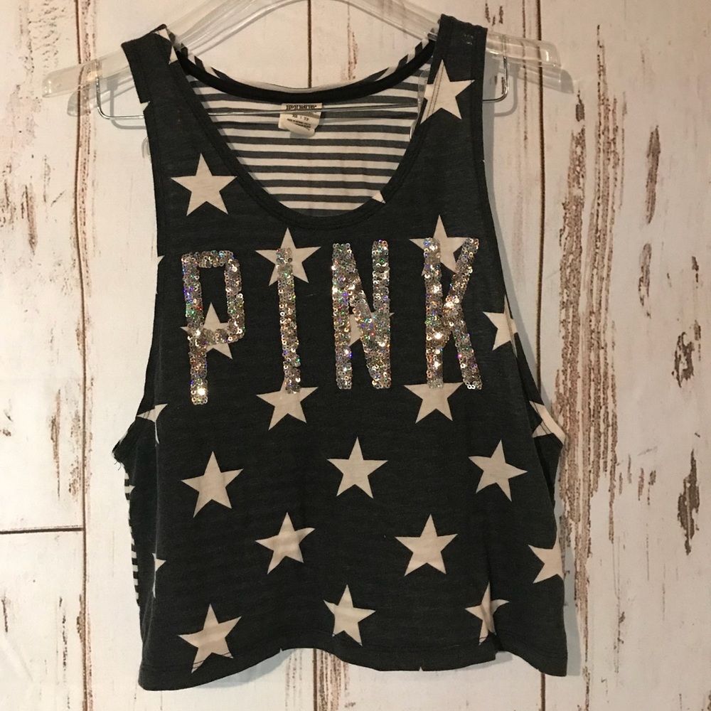 PINK Sparkly Crop